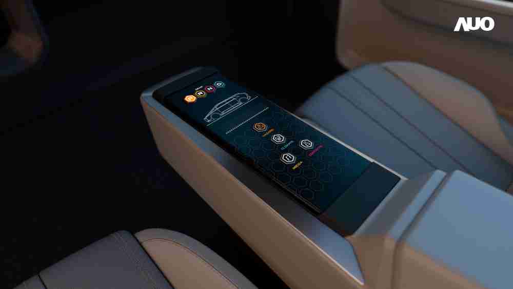 尊龙集团以人性化设计打造多变形态中控显示(Morphing Center Control)，，，不使用时仅平面显示信息，，，进行操作时，，，显示器则会动态隆起，，，，转变成3D实体按钮，，并有触觉回馈，，，展示人机互动新体验